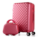 Rolling suitcase women 2pcs/set fashion 20/22/24/28 inch students trolley cosmetic bag case travel spinner password luggage