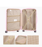 Rolling suitcase women 2pcs/set fashion 20/22/24/28 inch students trolley cosmetic bag case travel spinner password luggage