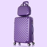 Rolling suitcase women 2pcs/set fashion 20/22/24/28 inch students trolley cosmetic bag case travel spinner password luggage