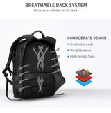 Backpack for man 15 inch laptop waterproof functional bag with usb port travel