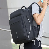 Backpack for man 15 inch laptop waterproof functional bag with usb port travel