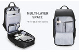 Backpack for man 15 inch laptop waterproof functional bag with usb port travel
