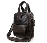 Briefcase male genuine leather messenger portfolio for ipad