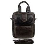 Briefcase male genuine leather messenger portfolio for ipad
