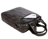 Briefcase male genuine leather messenger portfolio for ipad