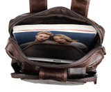 Briefcase male genuine leather messenger portfolio for ipad
