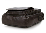 Briefcase male genuine leather messenger portfolio for ipad