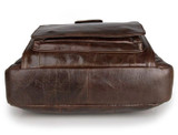 Briefcase male genuine leather messenger portfolio for ipad
