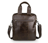 Briefcase male genuine leather messenger portfolio for ipad
