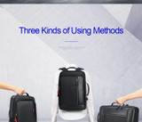 Backpack male multifunction enlarge laptop usb charging 15.6inch anti theft large capacity travel bag