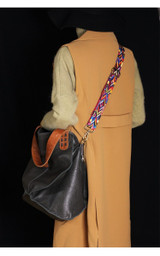 Bag women genuine leather shoulder large capacity diamond design cowhide crossbody tote