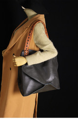 Bag women genuine leather shoulder large capacity diamond design cowhide crossbody tote