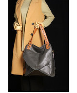 Bag women genuine leather shoulder large capacity diamond design cowhide crossbody tote
