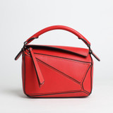 Bag women handbags genuine leather sliced geometry shoulder cross body fashion luxury