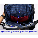 Backpack men usb external charge anti theft laptop travel large capacity 15.6 inch leather waterproof