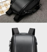 Backpack men usb external charge anti theft laptop travel large capacity 15.6 inch leather waterproof