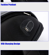 Backpack men usb external charge anti theft laptop travel large capacity 15.6 inch leather waterproof