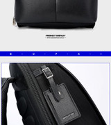 Backpack men usb external charge anti theft laptop travel large capacity 15.6 inch leather waterproof