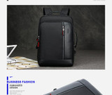Backpack men oxford waterproof travel capacity can be enlarged cool shoulder schoolbag