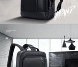 Backpack men oxford waterproof travel capacity can be enlarged cool shoulder schoolbag