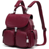 Backpack women purse anti theft small convertible pu leather shoulder