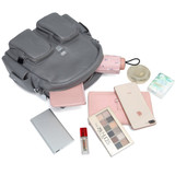 Backpack women purse anti theft small convertible pu leather shoulder