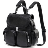 Backpack women purse anti theft small convertible pu leather shoulder