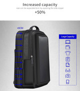 Backpack men enlarge anti theft laptop for 15.6 inches usb external charge multifunction business
