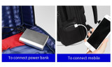 Backpack men enlarge anti theft laptop for 15.6 inches usb external charge multifunction business