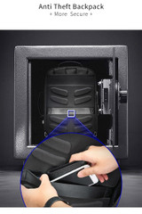 Backpack men enlarge anti theft laptop for 15.6 inches usb external charge multifunction business