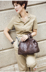 Bag women fashion genuine leather handbags classic brand design 100% cowhide shoulder messenger tote