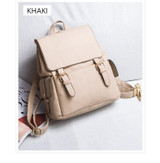 Backpack women shoulder function bag material pu leather travel