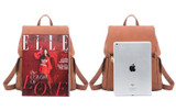 Backpack women shoulder function bag material pu leather travel