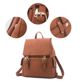 Backpack women shoulder function bag material pu leather travel