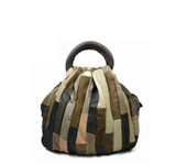 Handbag women genuine leather bags stitching designer brand tote retro shoulder messenger