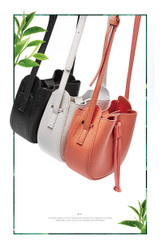 Handbags women mini bucket bag genuine leather shoulder luxury designer crossbody