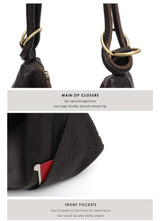 Handbag women's soft real genuine leather shoulder hobo large luxury cowhide totes