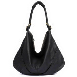 Handbag women's soft real genuine leather shoulder hobo large luxury cowhide totes