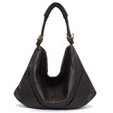 Handbag women's soft real genuine leather shoulder hobo large luxury cowhide totes