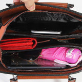 Handbag women's fashion vantage genuine leather luxury famous brands tote shoulder messenger