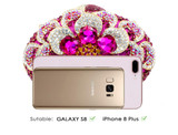 Handbag women luxury rose flower diamond crystal party bags shoulder chain evening clutch