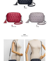 Bags for women genuine leather cross body tassel shoulder messenger fashion purses and handbags design