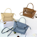Bag women large genuine leather handbag wing trapeze elegant chain belt shoulder crossbody