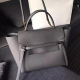 Bag women large genuine leather handbag wing trapeze elegant chain belt shoulder crossbody