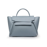 Bag women large genuine leather handbag wing trapeze elegant chain belt shoulder crossbody