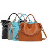 Handbag women fashion real leather tote soft genuine hobo casual shoulder messenger purse