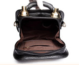 Handbags ladies personalized fun fashion clock shape leather luxury designer famous brands shoulder