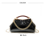 Bags women famous brand designer colorful handbags luxury patent leather pillow tote small crossbody