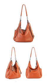 Handbags ladies shoulder crossbody tote tassel genuine leather luxury brand casual