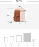 Backpack women shoulder bag genuine leather large capacity casual travel satchel